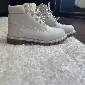 Timberlands, gray, men’s size 4